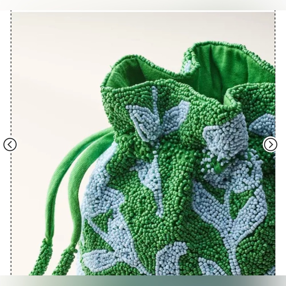 Kate Spade x Target Beaded Bucket Bag Blue/Green - Picture 5 of 8
